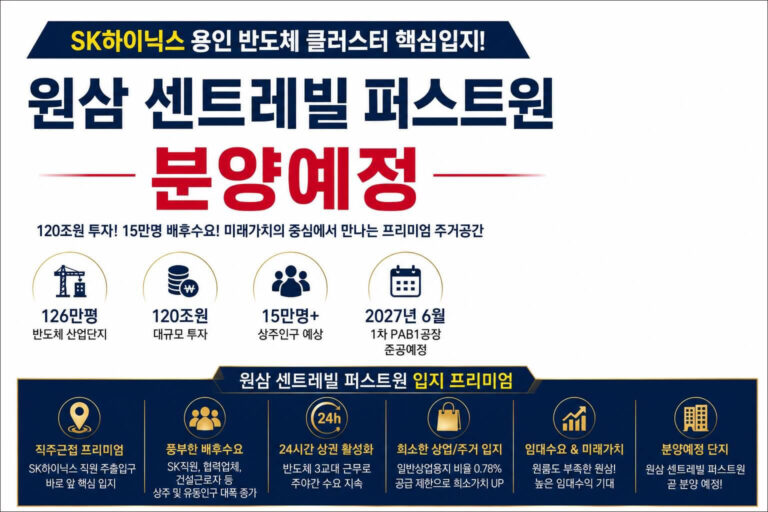 원삼 센트레빌 퍼스트원 분양예정